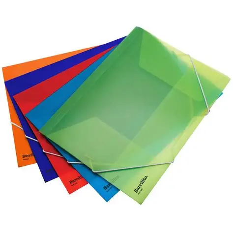 FOLDER PLASTICO CON LIGA TAMAÑO OFICIO